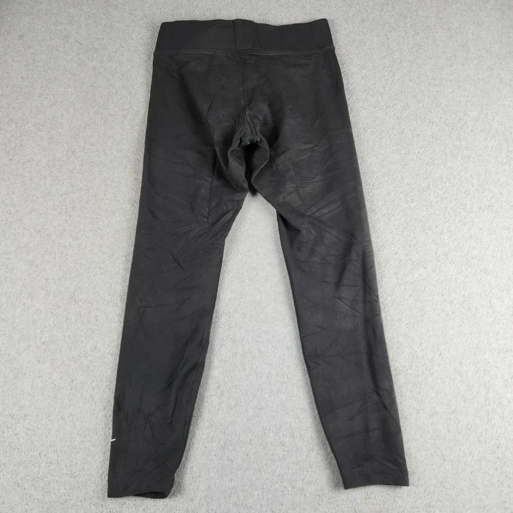 Nike Sportswear Essential Leggings Womens Small Black Swoosh Logo High Waisted